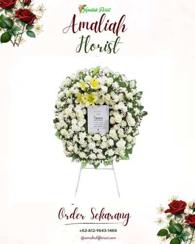 Krans Bunga Duka Cita di Seloharjo